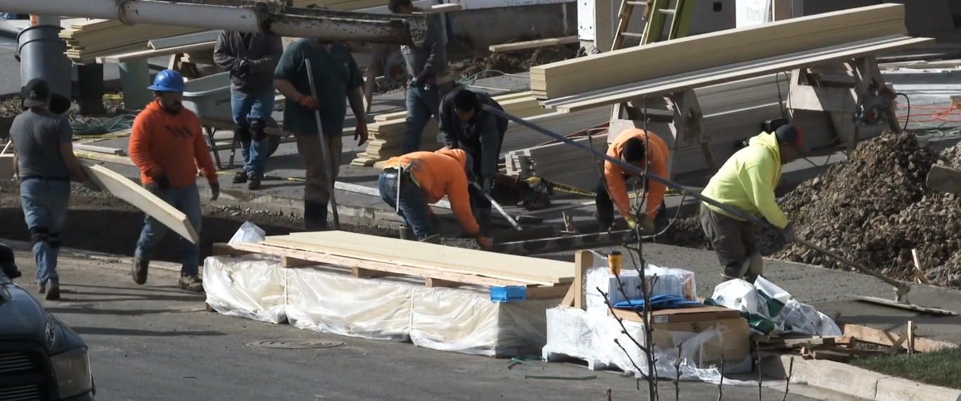 Professional concrete crew pouring concrete slab in Laguna Niguel, CA